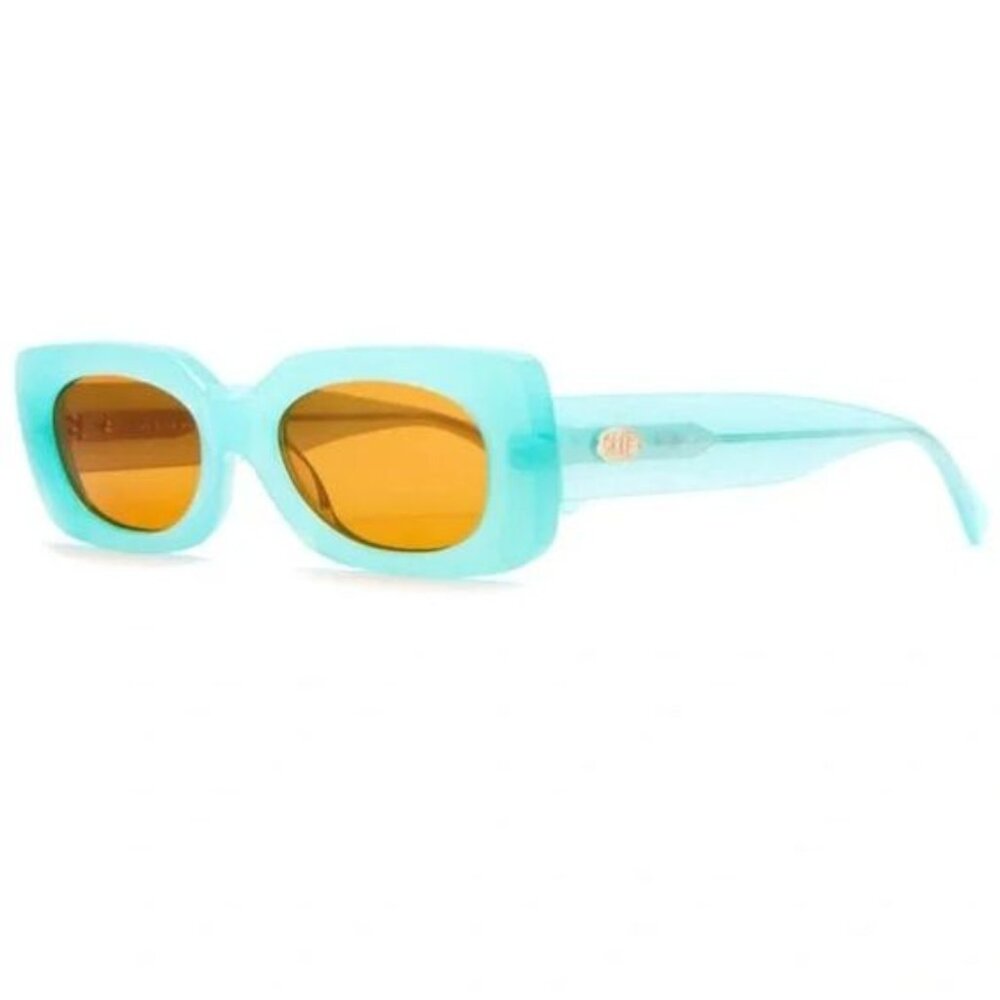Crap Eyewear x Emma Chamberlain The Supa Phreek Turquoise Sunglasses